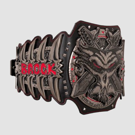 brock lesnar wwe title right side view