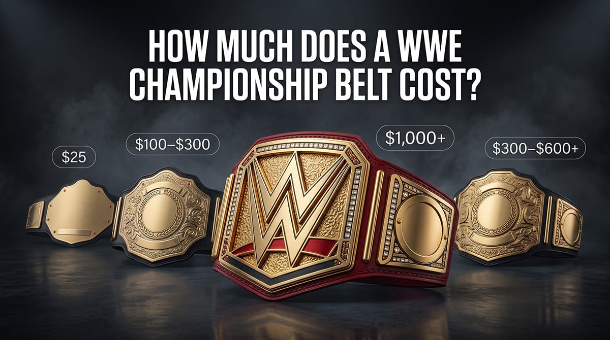 How much does a wwe championship belt cost